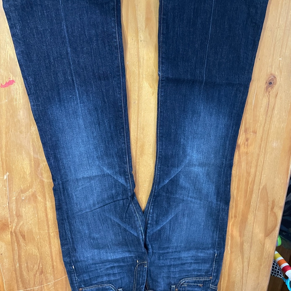 7 For All Mankind Indigo wide leg jeans